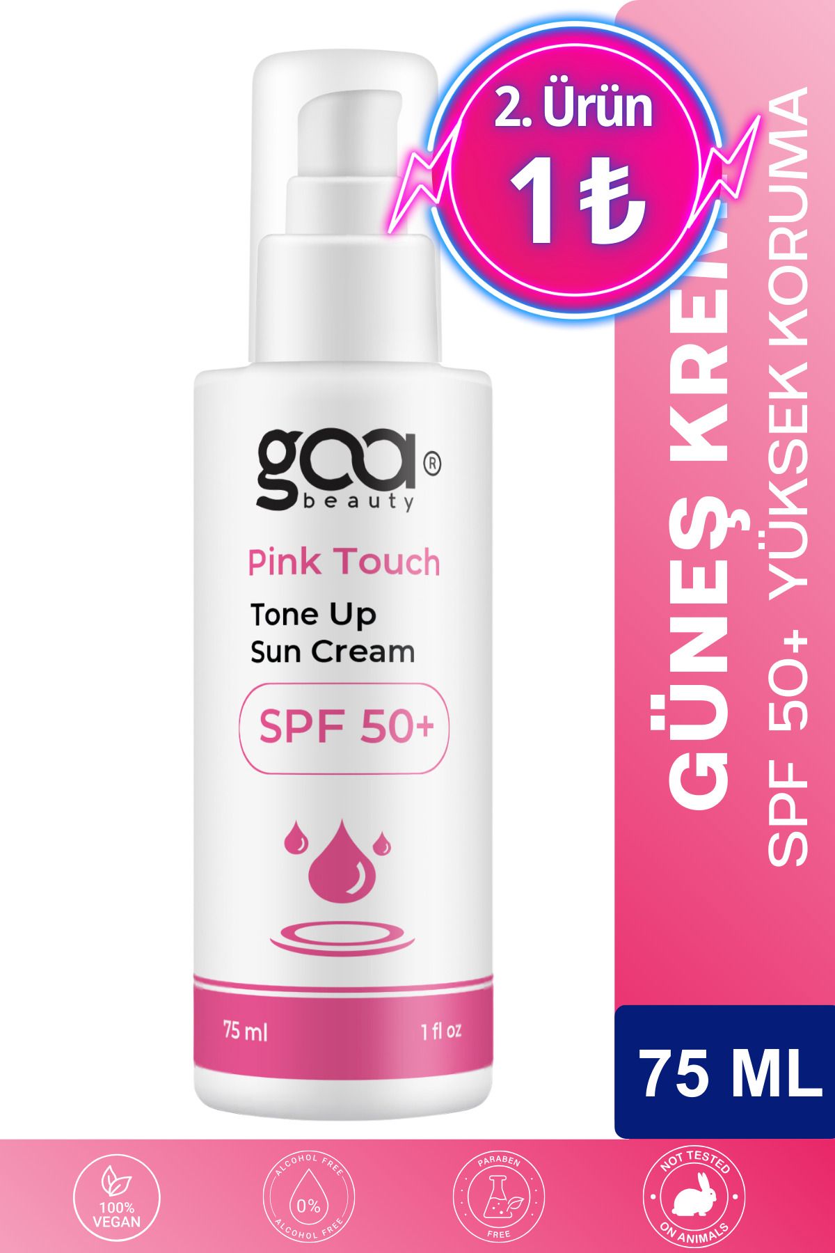 goa beautySpf 50 TonEşitleyici Yüksek Korumal...