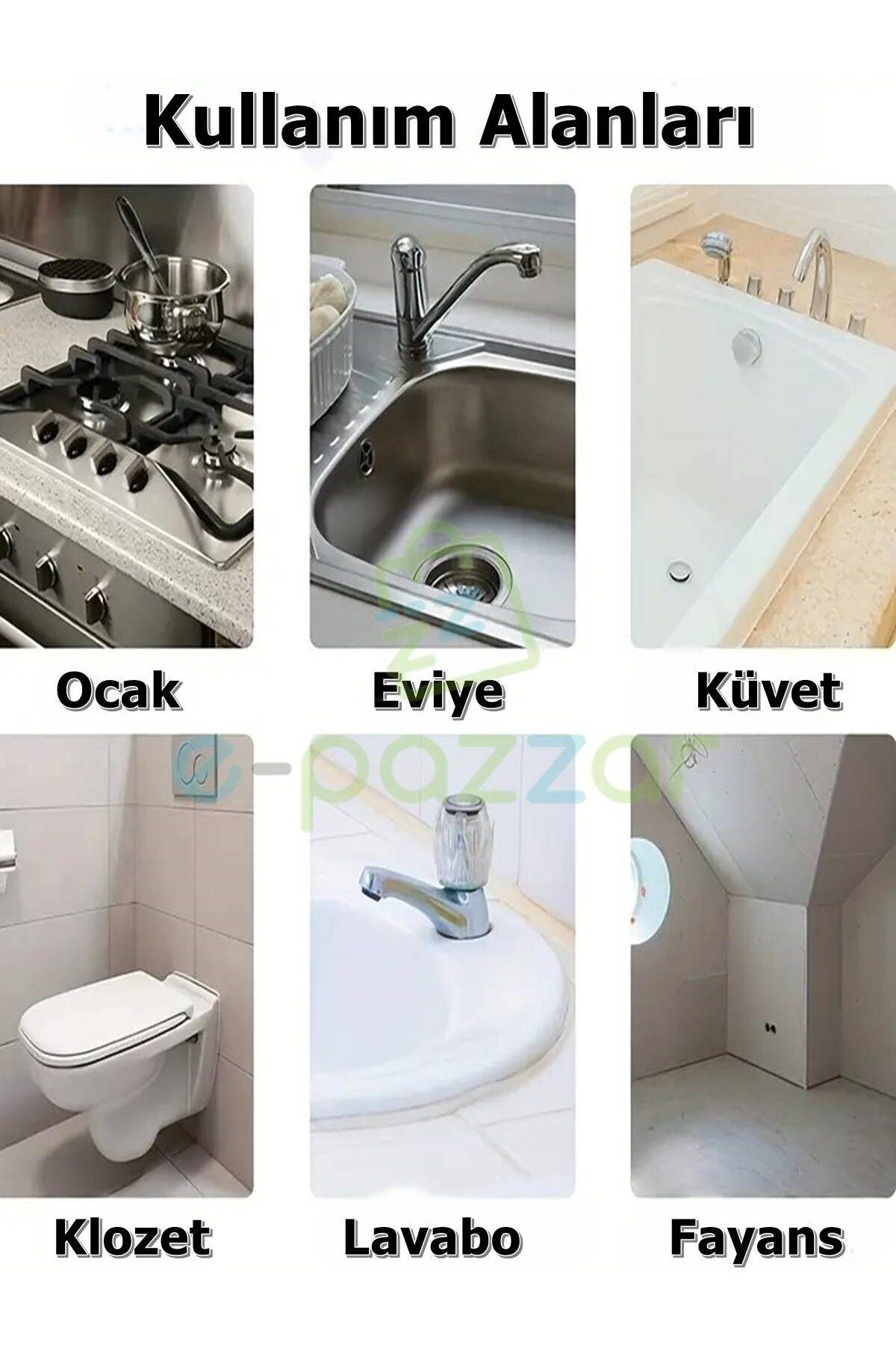 3 Mt X 5 Cm Waterproof Ocak Eviye Lavabo Küvet Klozet Derz Arası Şeffaf Nano Su Sızdırmaz Bant