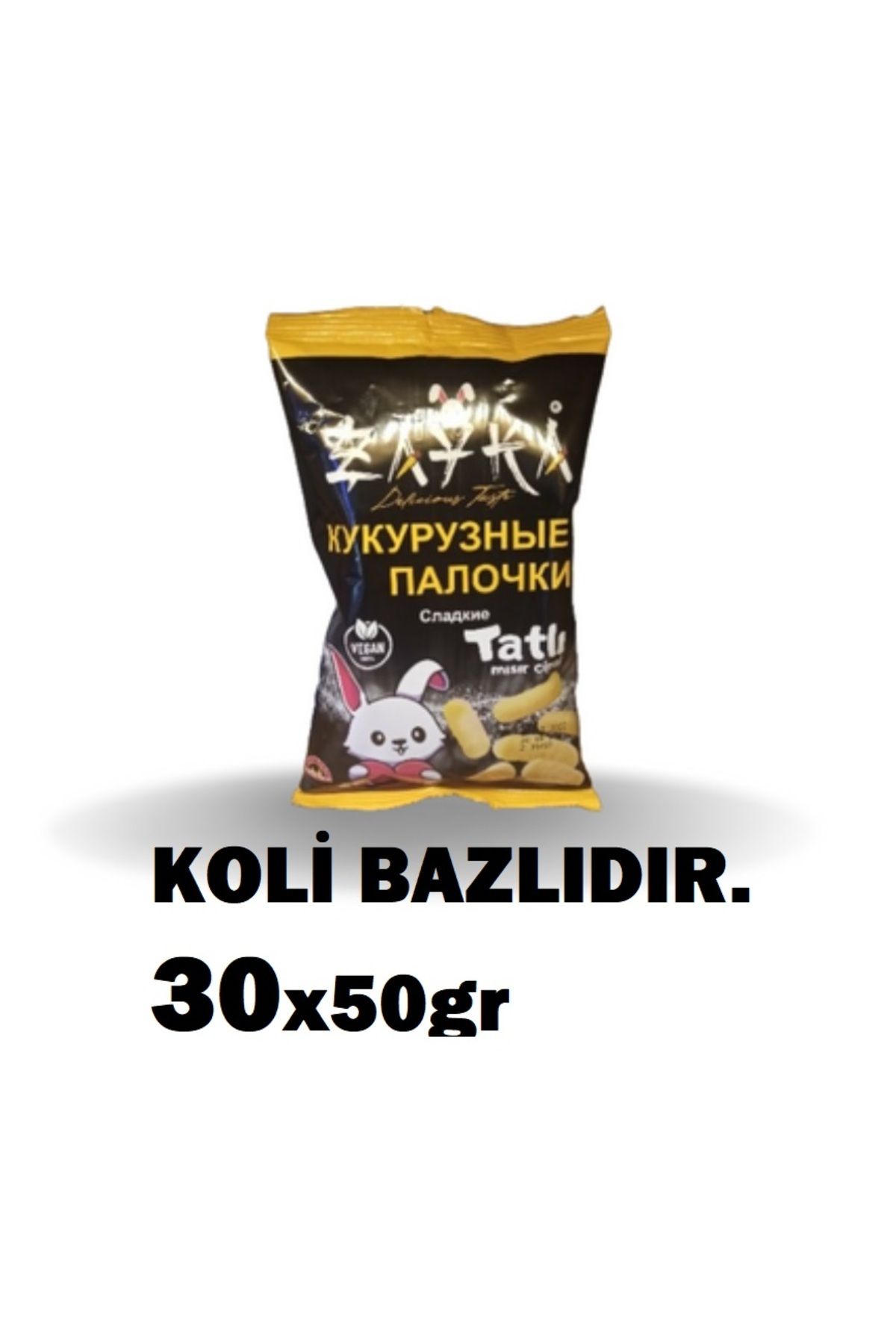 ZAYKATatlı Mısır Cipsi 50 GrX 30 AD. Koli Sat...