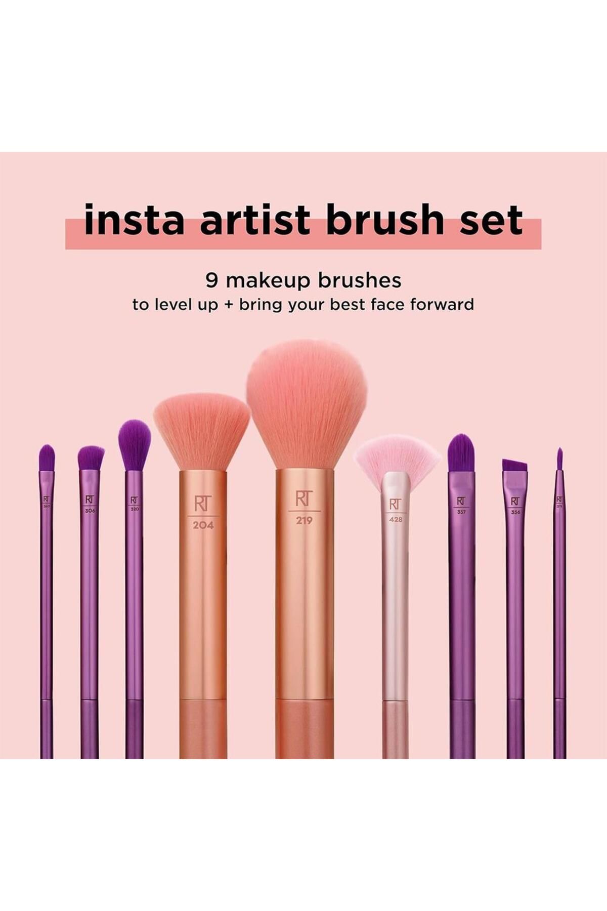 RT-0071 Insta Artist Brush Set Yüz Yanak ve Göz Makyaj Fırça Seti