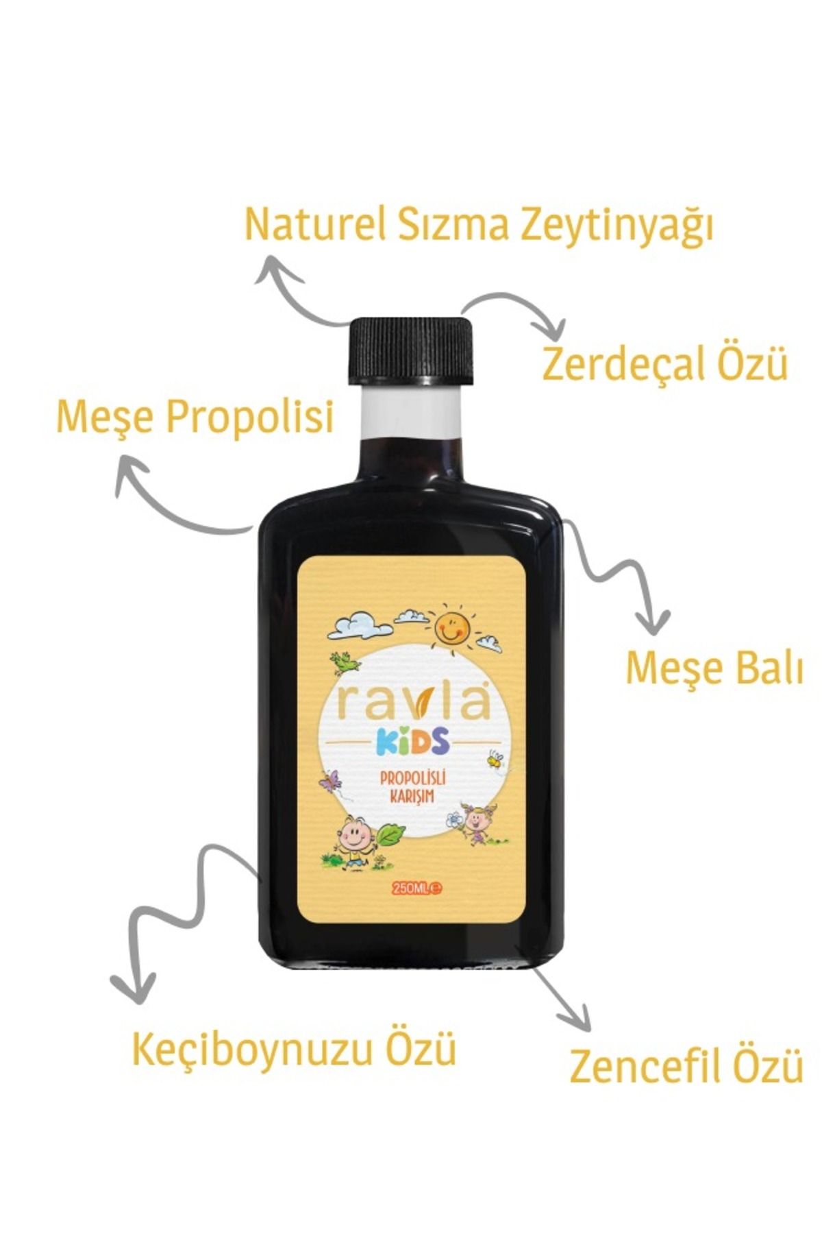 Çocuklar Için Özel Zencefilli Propolisli Karışım 250 ml