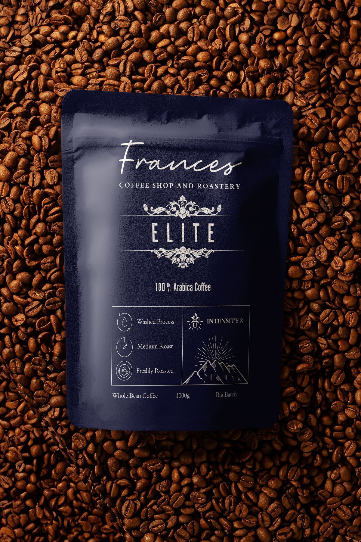 Elite %100 Arabıca Coffee Blend Blue Çekirdek Kahve