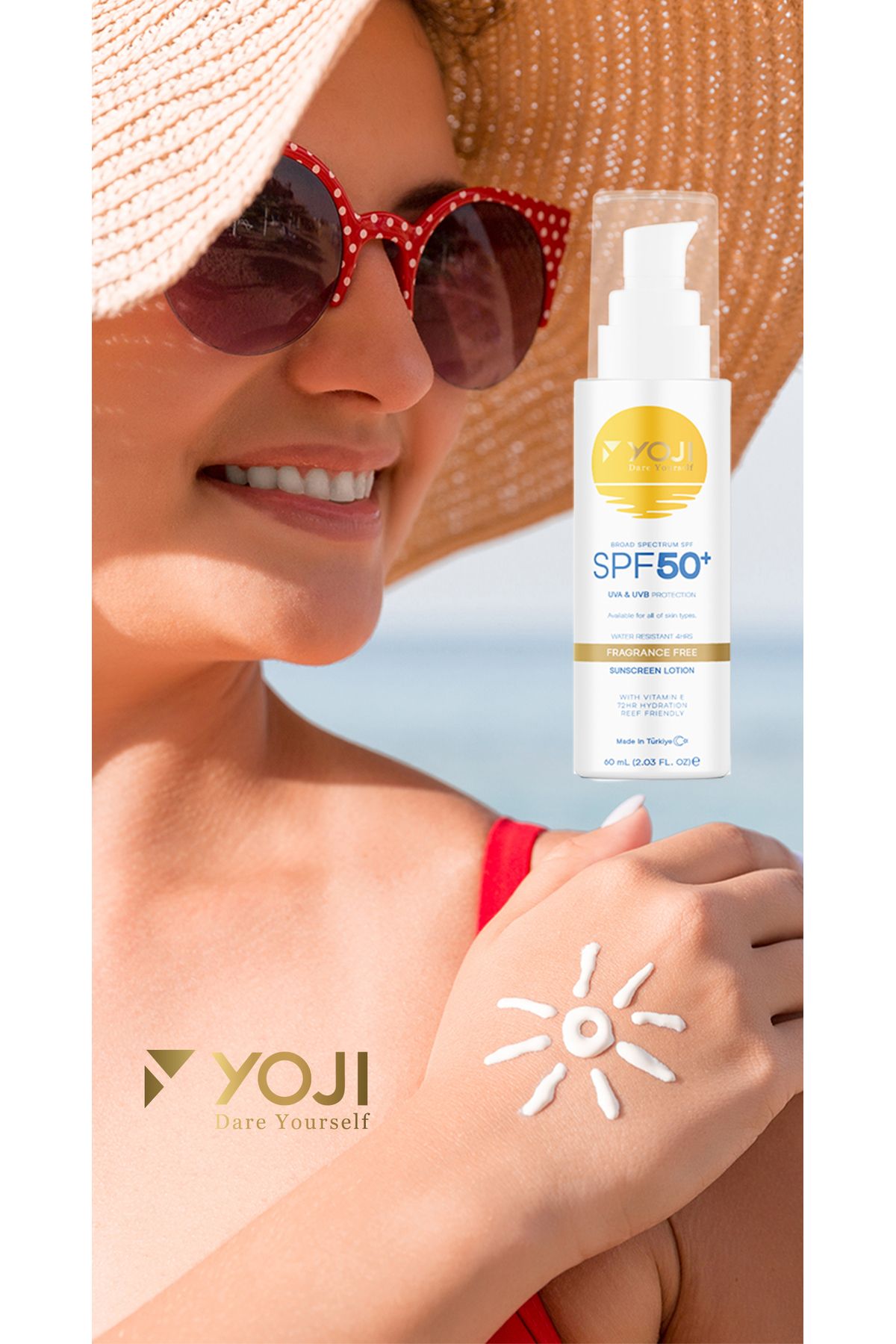 Dare Yourself Broad Spectrum Spf 50 Leke Karşıtı Yüksek Korumalı Yüz ve Vücut Güneş Kremi 60 ml