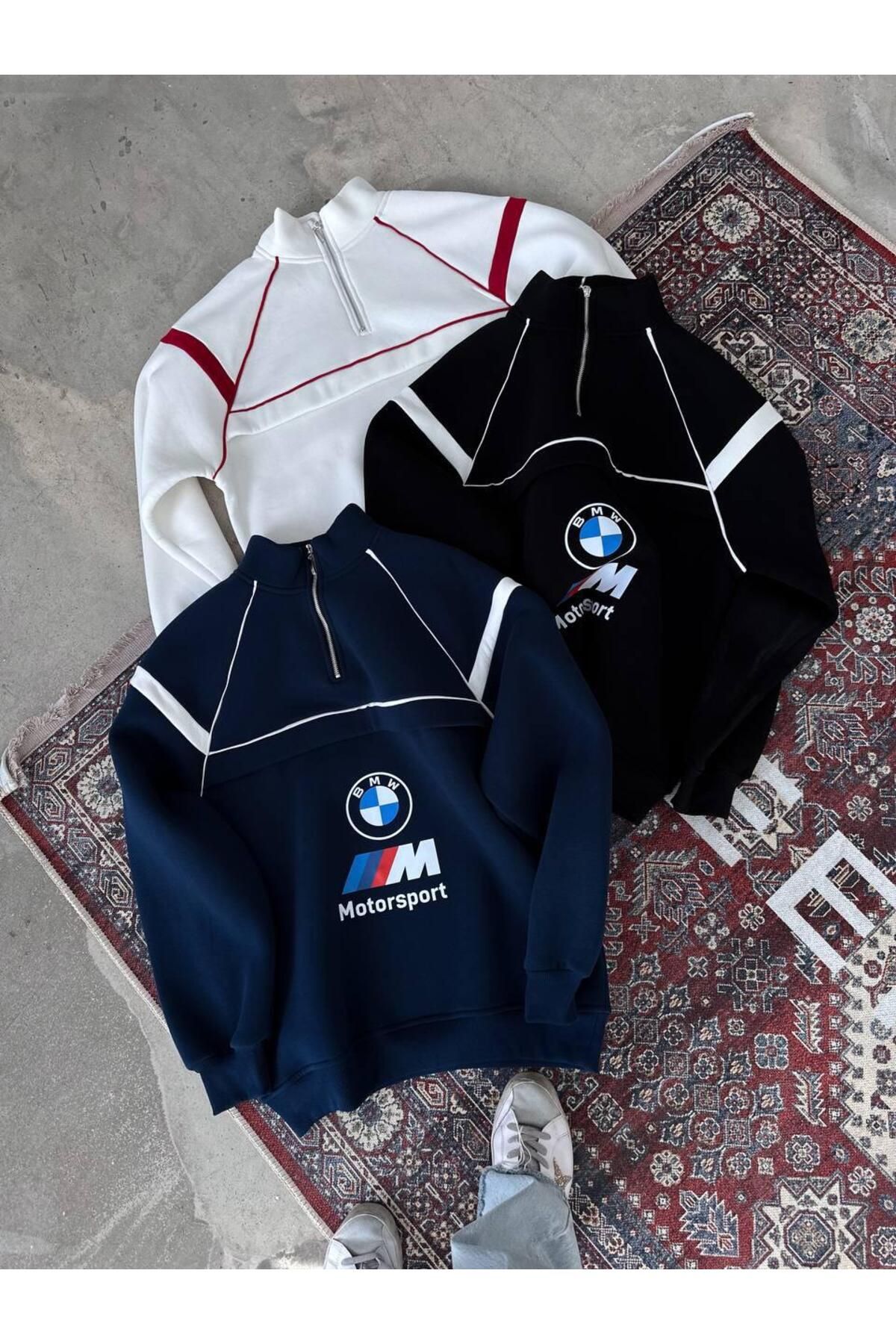 YKA Yarım Fermuar OversizeUnisex Sweatshirt