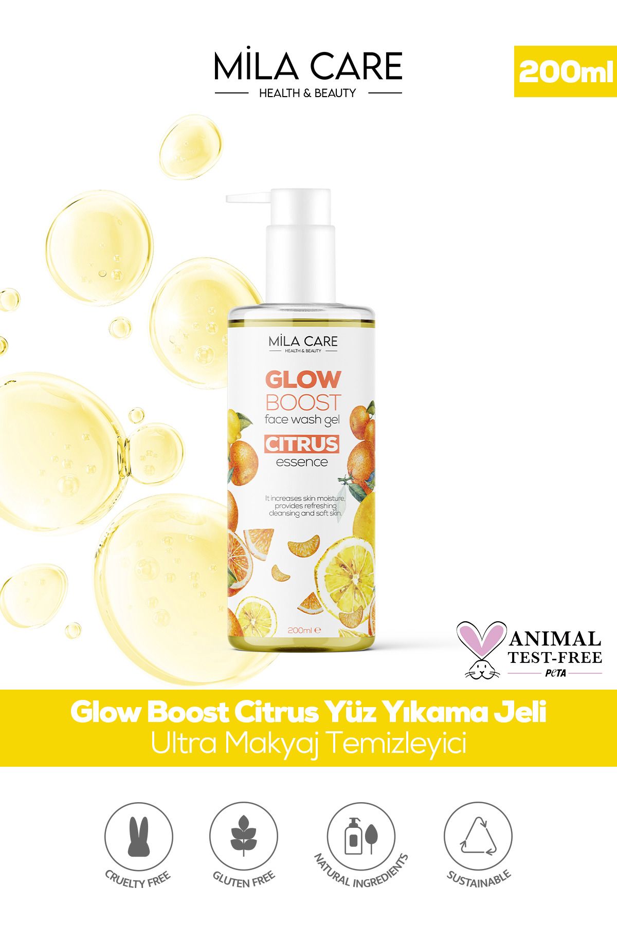 MİLA CAREGlow Boost CitrusMakyaj ve Yüz Yıkam...