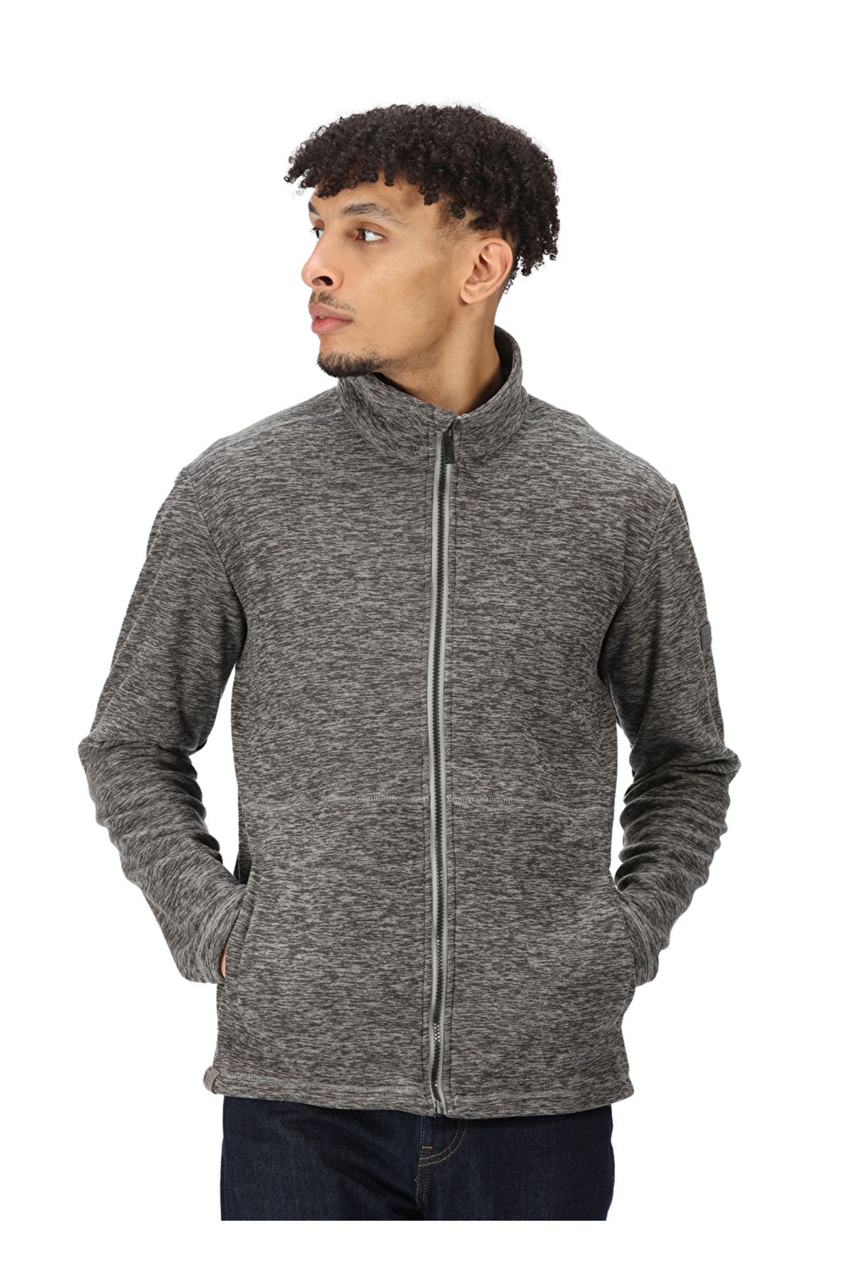 Gri Erkek Polar Sweatshırt RMA468 Eilon Polar Sweatshırt Beden: L