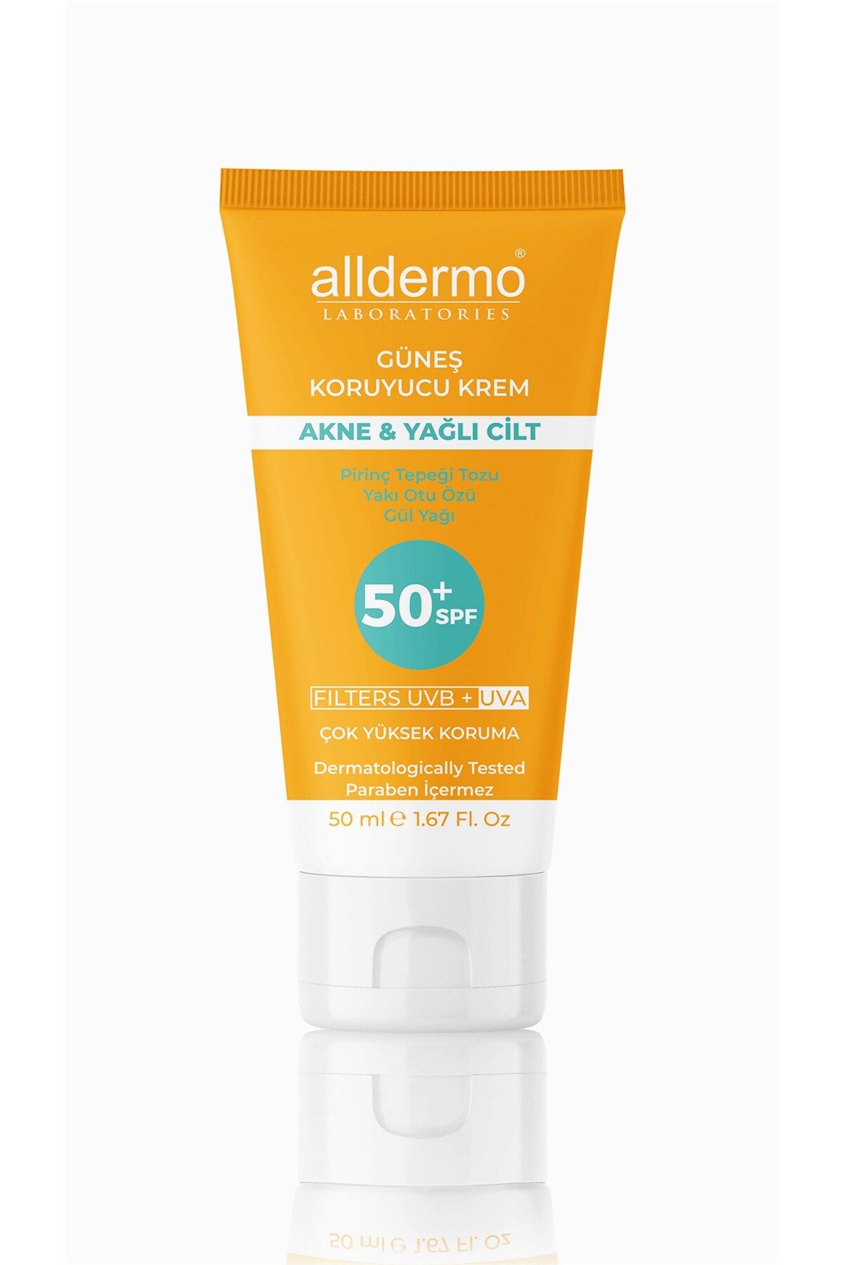 Ve Yağlı Ciltler Için Güneş Kremi Spf50 50 ml