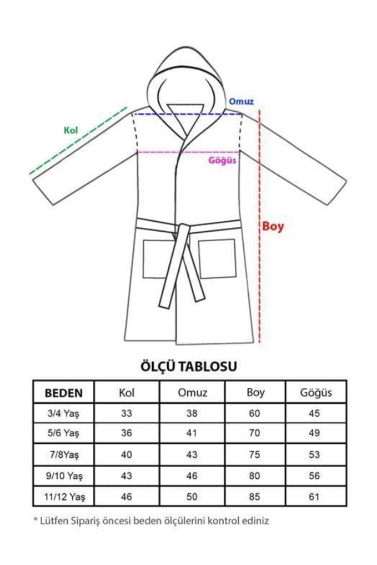 Ekru Müslin Çocuk Bornoz - Kapşonlu Bornoz - Nefes Alabilir Ve Yumuşak Model