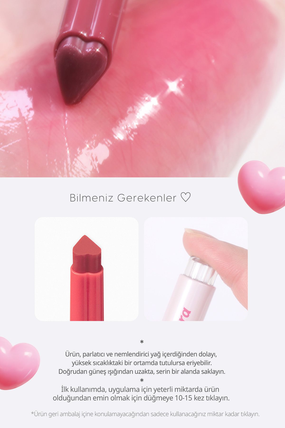 Yoğun Nemlendirici, Parlak Bitişli Balm Heart Jam Glow Lip (5 BERRY COKE)