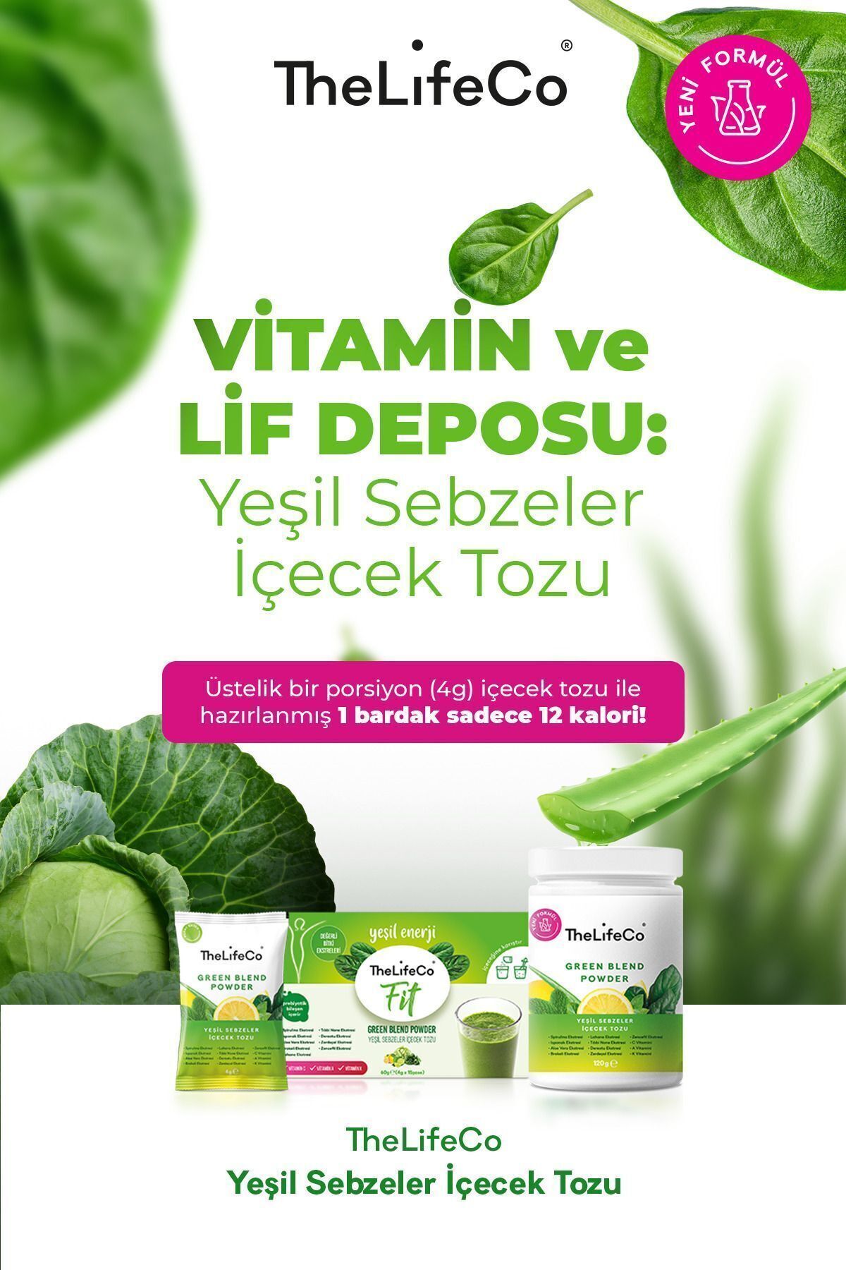 Green Blend - Yeşil Sebzeler Içecek Tozu 120 G