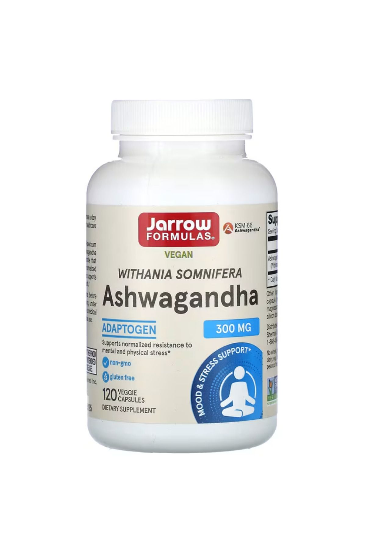 Jarrow Formulas Aswaganda 120Veggie Capsules...