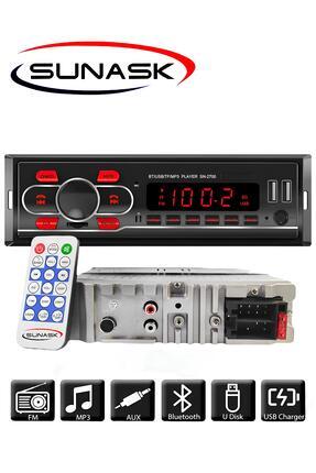 Sn-2700 Çift Usb Girişli Bluetooth Oto Teyp Araba Teybi Radyo Sd Aux Teyp Amfi Çıkışlı Kumandalı Image 0