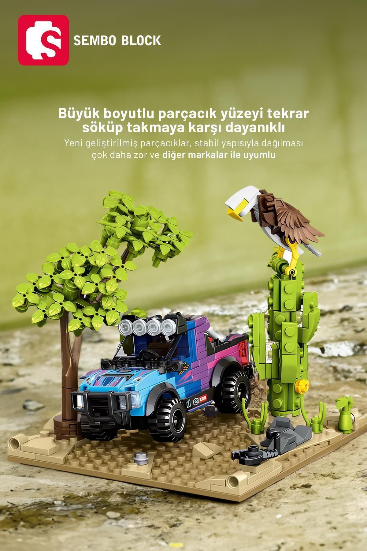 Cool Convoy Warrior Off-Road 363 Parça yapı blokları Legoile uyumlu (714317)