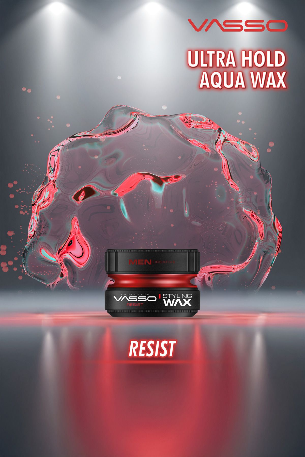 Kısa Saçlar Için 24 Saat Ultra Tutuş Ve Parlaklık Veren Wax - Resist Pro Aqua 150 ml