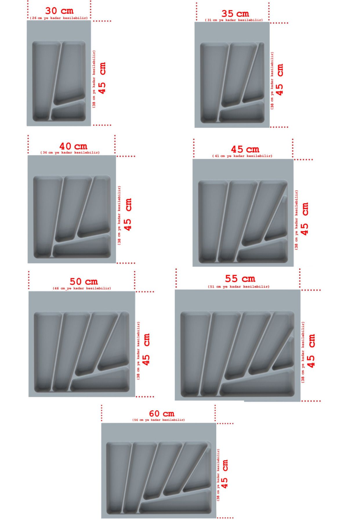 NETAKS KEPÇELİK AVANOS (2.20x350x450 MM) PARLAK DESEN (GRİ)