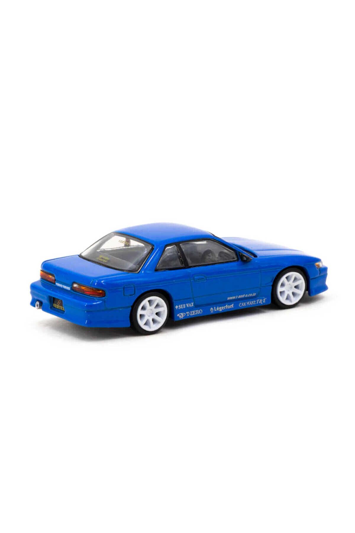 Tarmac Works 1/64 VERTEX Nissan Silvia S13 Blue Metallic TOYO TIRES - GLOBAL64 T64G-025-BL