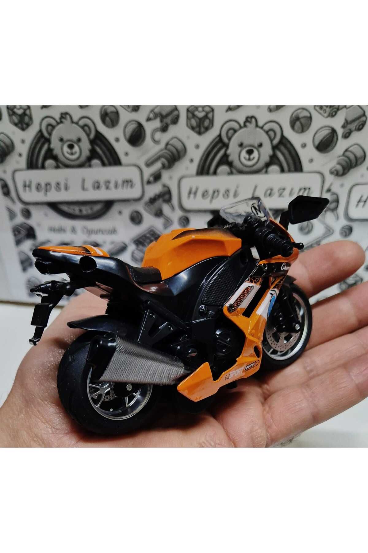 Honda CBR Oyuncak Motor Diecast Motorsiklet Metal Model Araç Çek Bırak Koleksiyon 13 CM