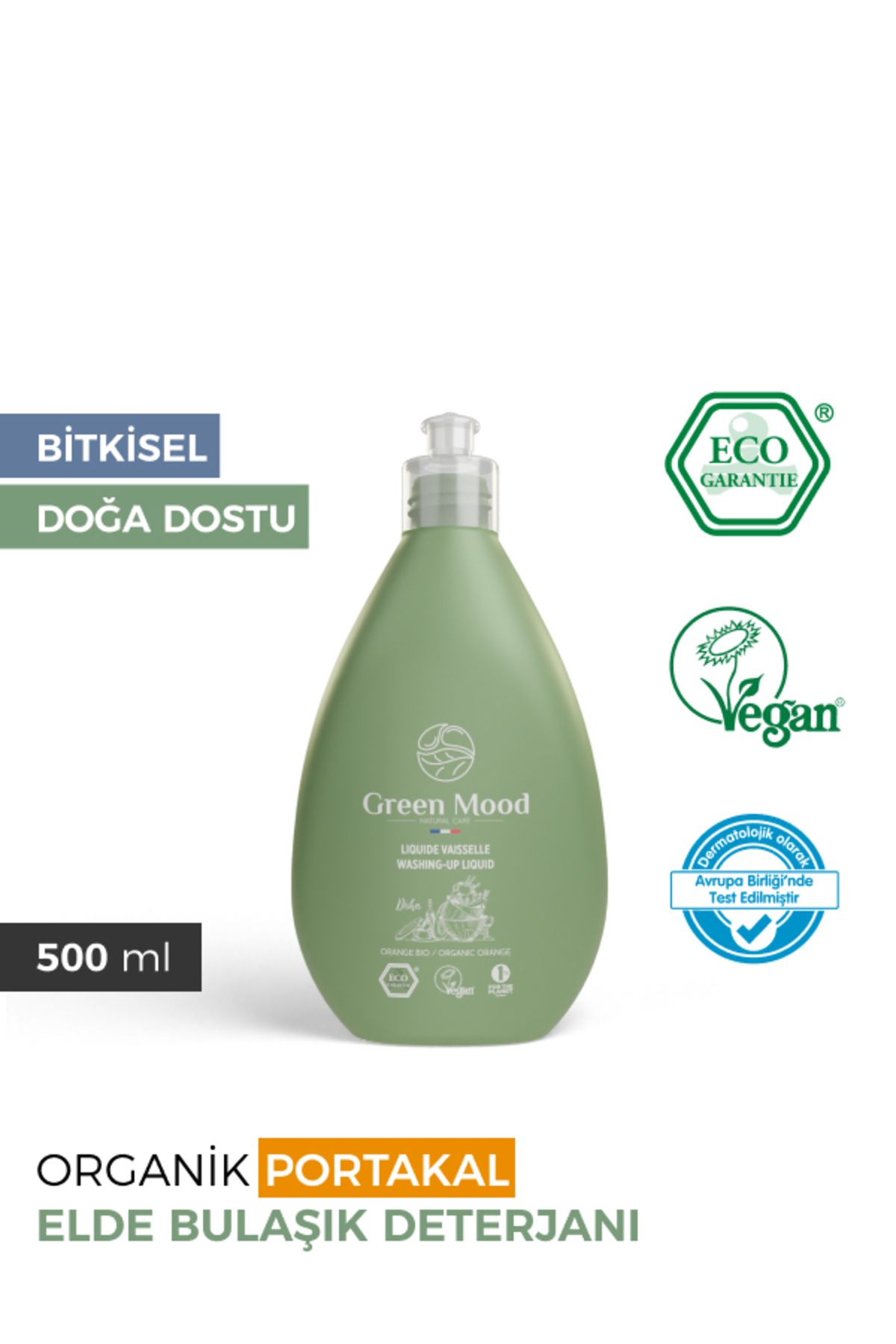 Portakallı Temizlik Seti (Elde Deterjan, Yağ Çözücü & Çok Amaçlı Yüzey) (Bitkisel, Vegan)