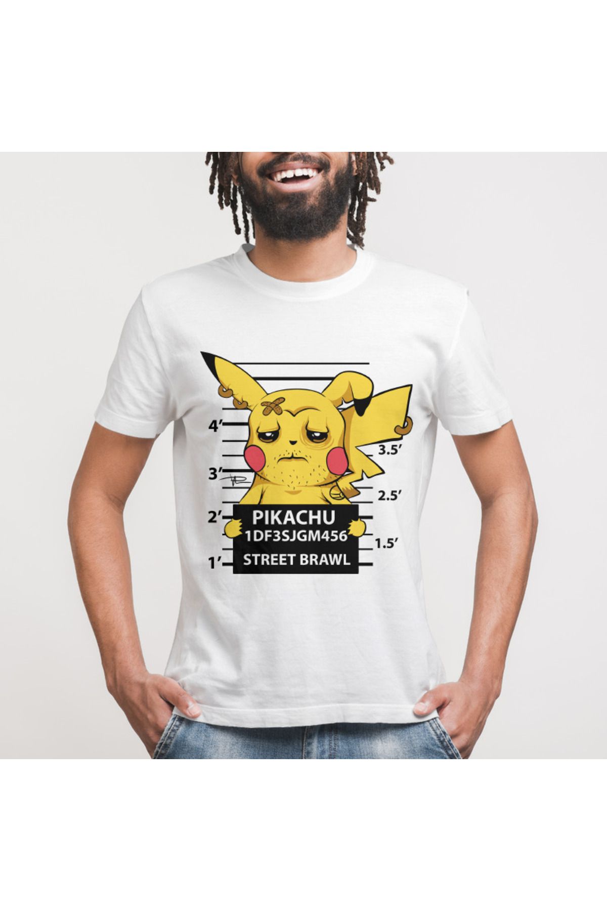 Pikachu Street Brawl Erkek Tişört