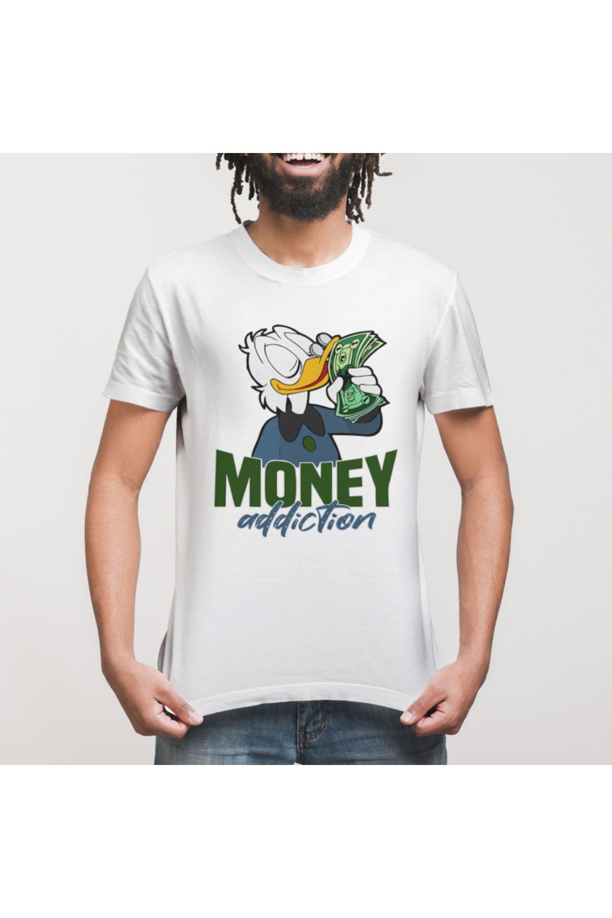 Money Addiction Erkek Tişört