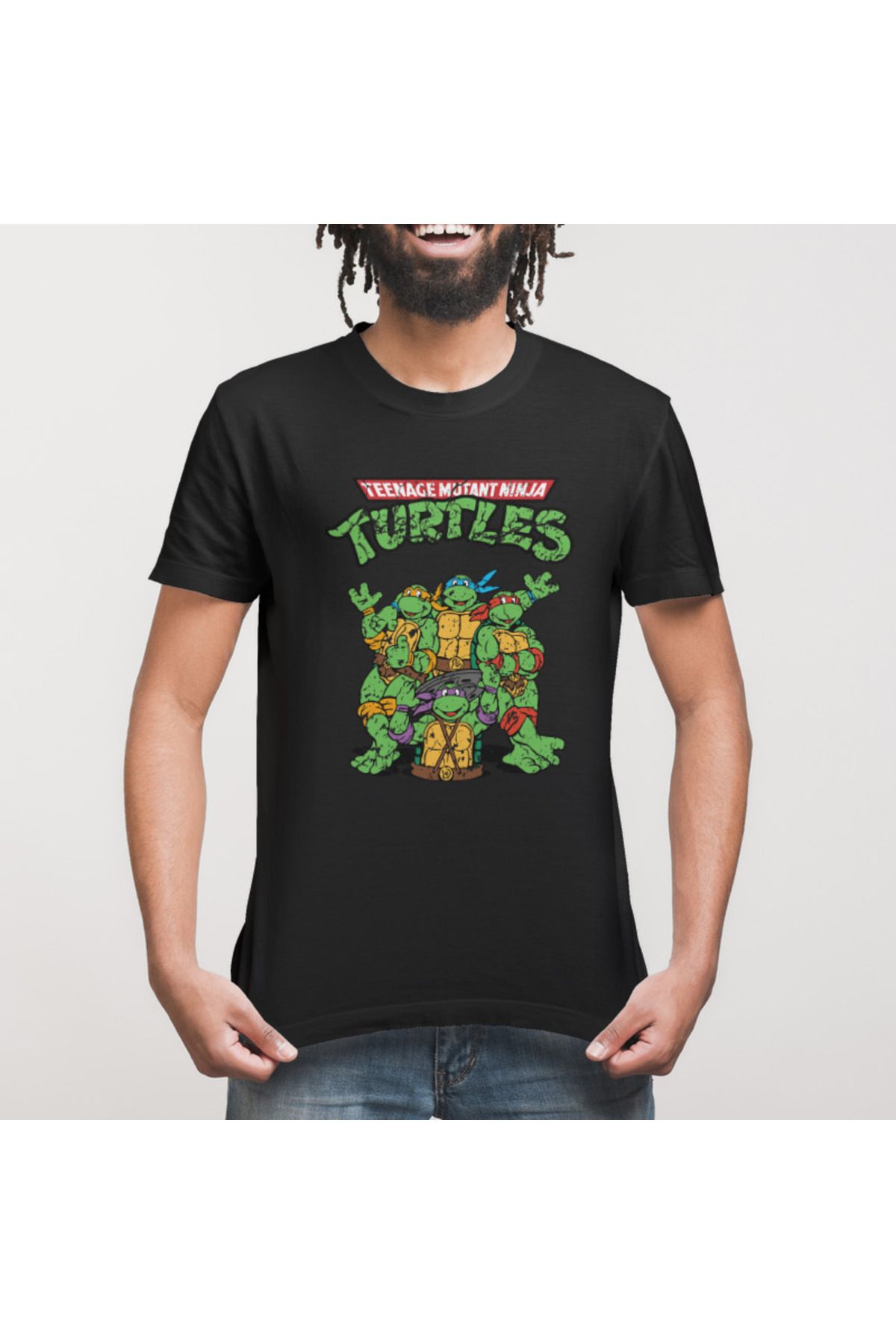 Ninja Turtles Group Logo Erkek Tişört