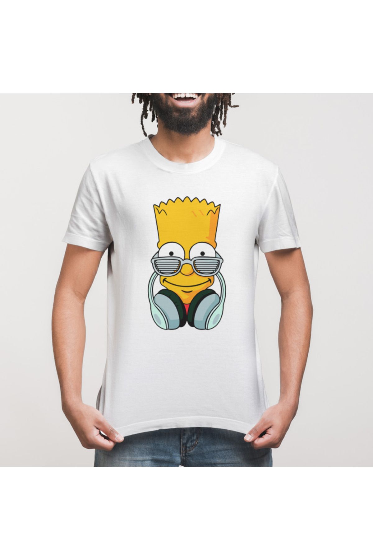 Bart Simpsons Headphone Erkek Tişört