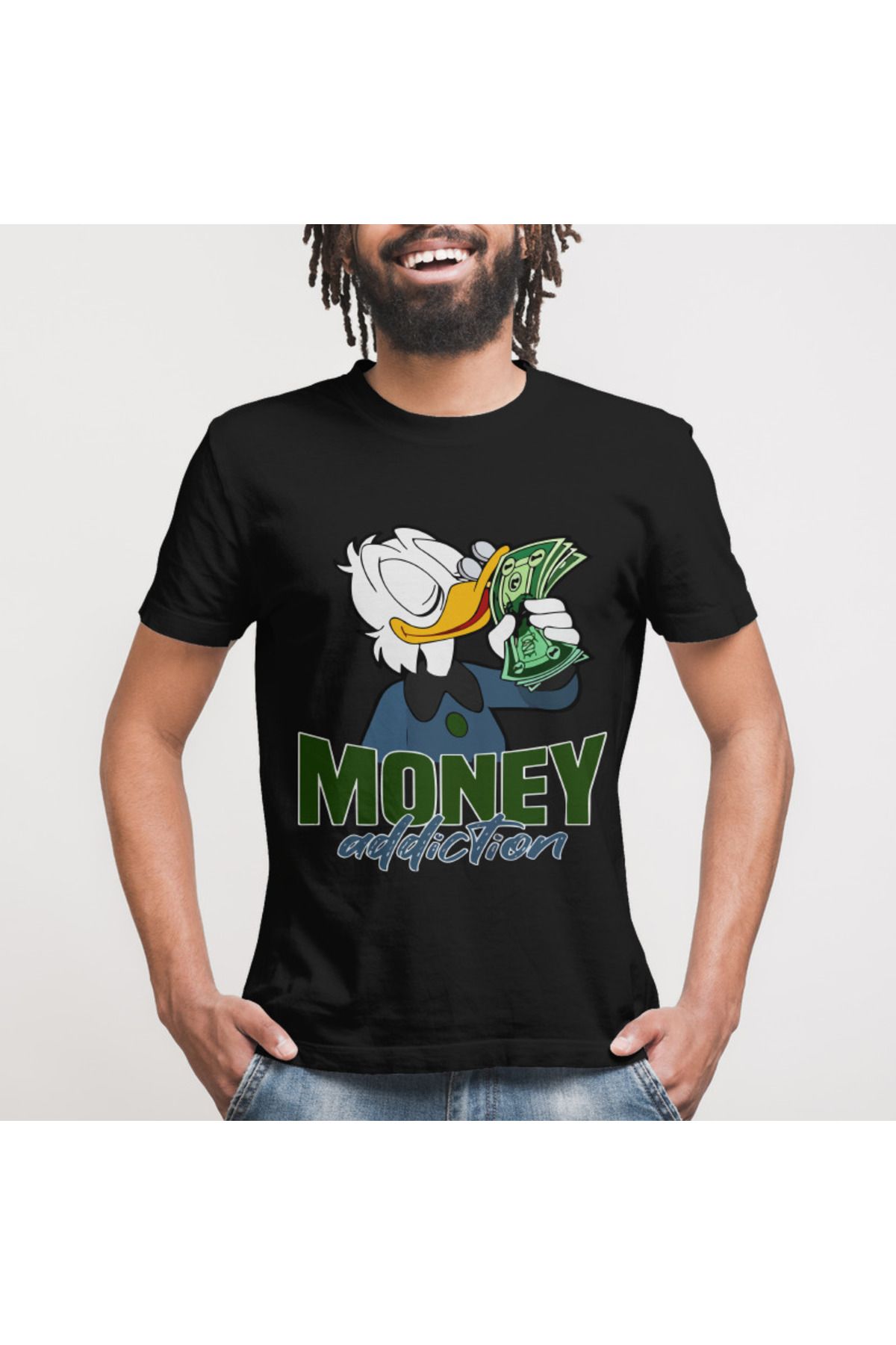 Money Addiction Erkek Tişört