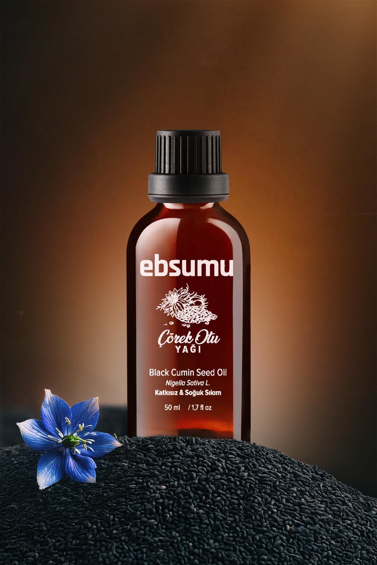 Ebsumu Çörek Otu Yağı 50 ML –Doğal ve Saf | S...