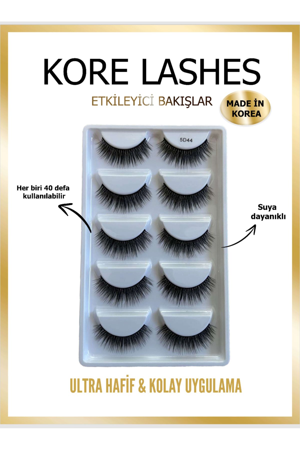 KORE LASHES Vizon Kirpik 5'liSet