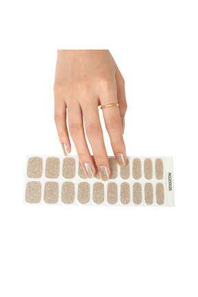 Nude Glitter Jel Tırnak, 20 Adet (2 Kullanım) Image 0