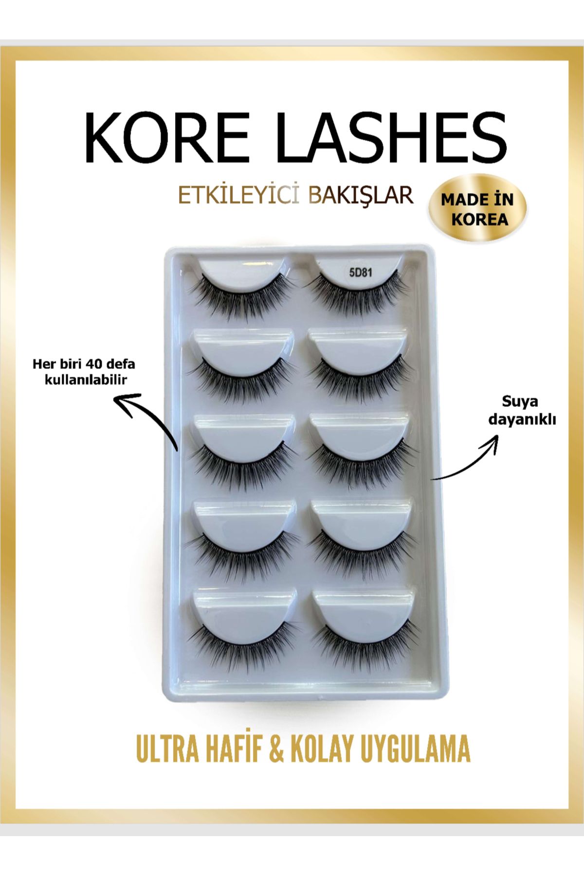 KORE LASHES Vizon Kirpik 5'liSet