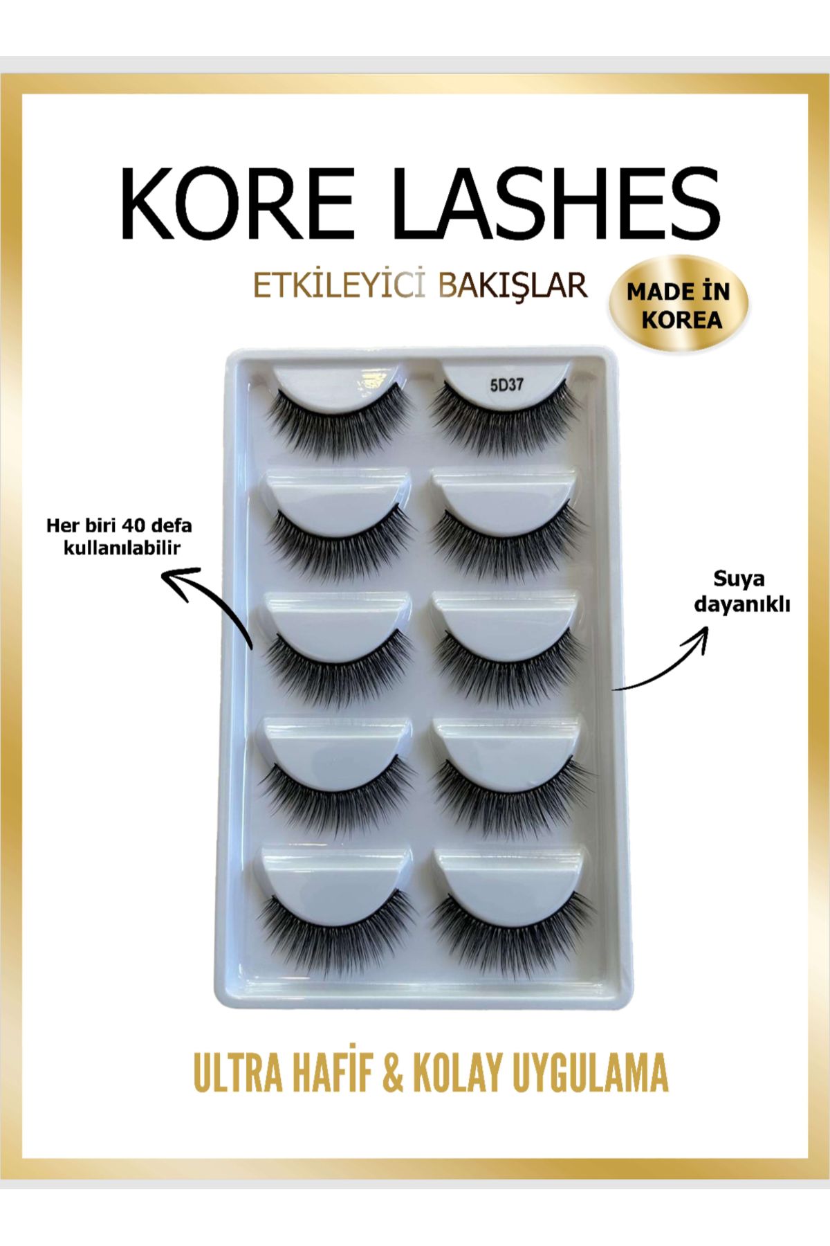 KORE LASHES Vizon Kirpik 5'liSet