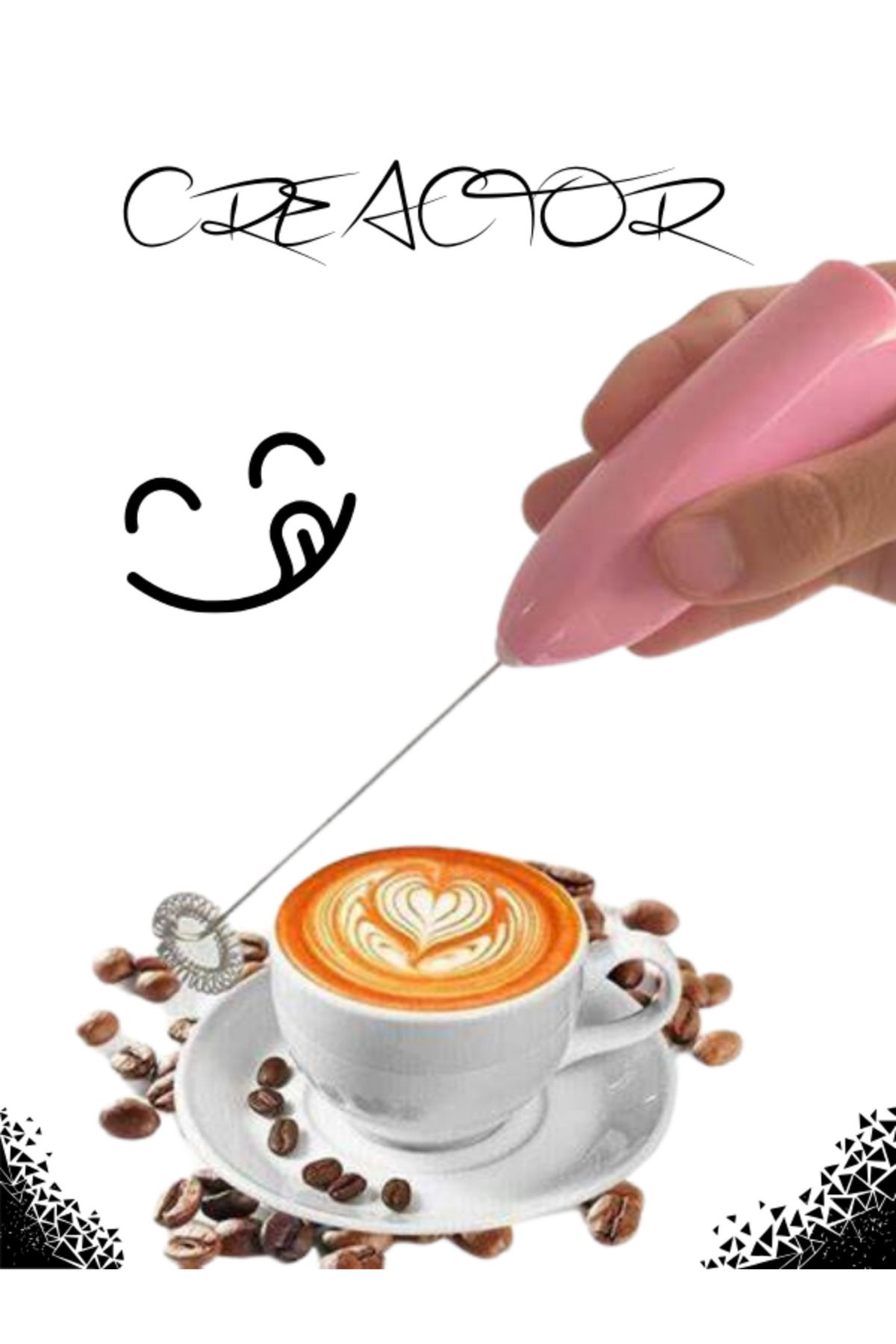 Mini Mixer Otomatik Kahve Süt Köpürtücü Karıştırıcı Cappucino Mikser 63011