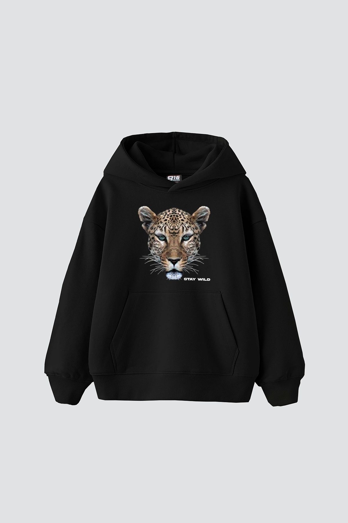 Bak Moda Leopar Stay WildBaskılı Oversize Uni...