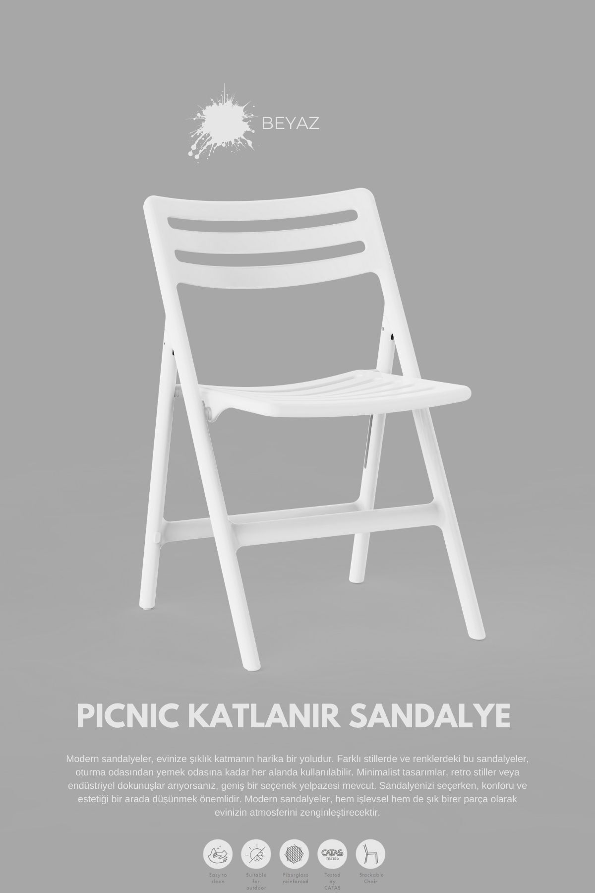 Daim Plastik PİKNİKKATLANABİLİR SANDALYE