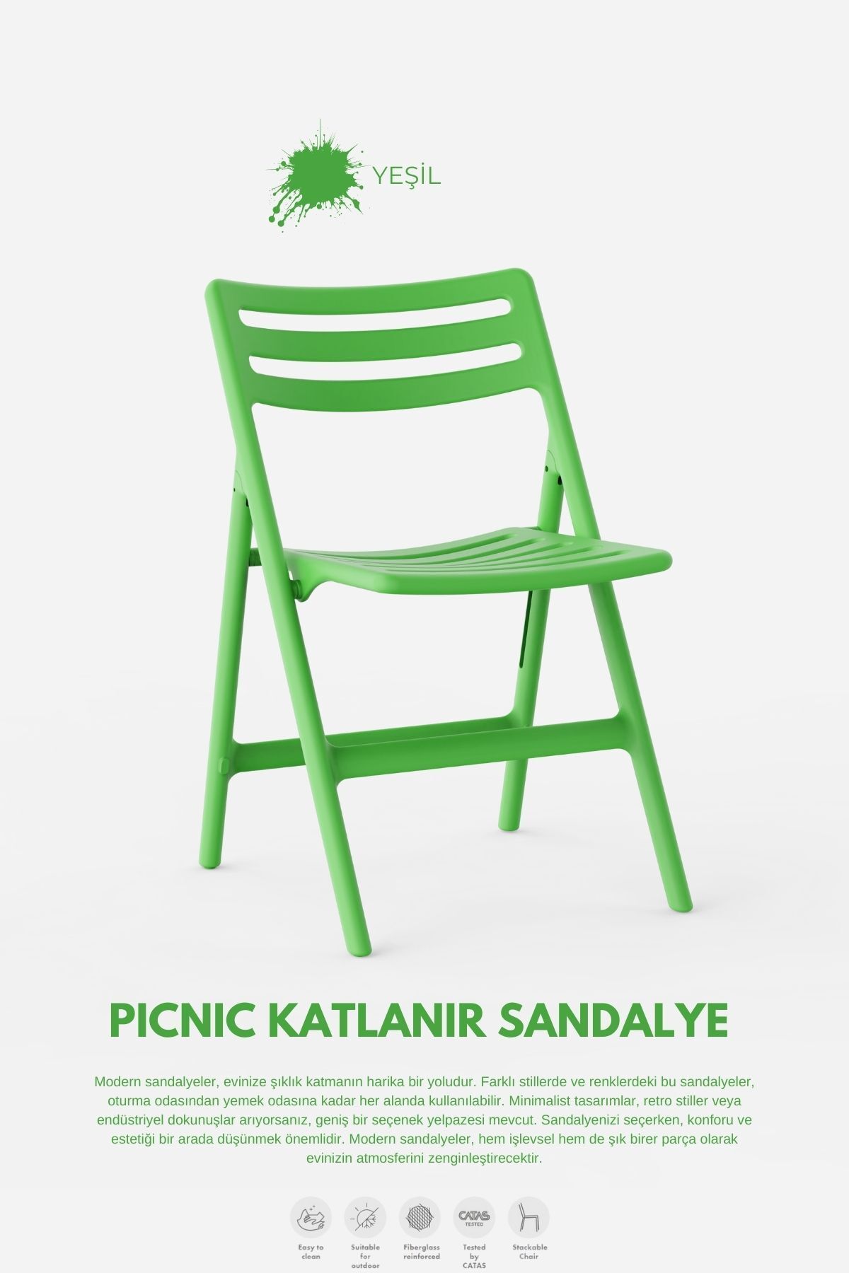 Daim Plastik PİKNİKKATLANABİLİR SANDALYE