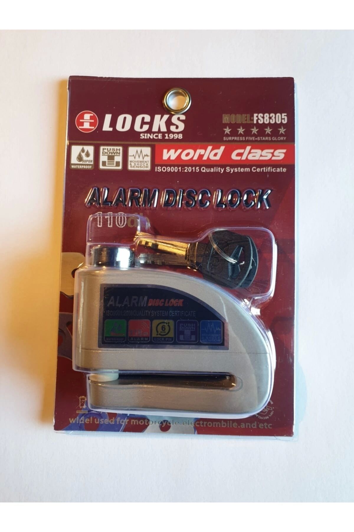 Locks Alarmlı Motosiklet DiskKilidi