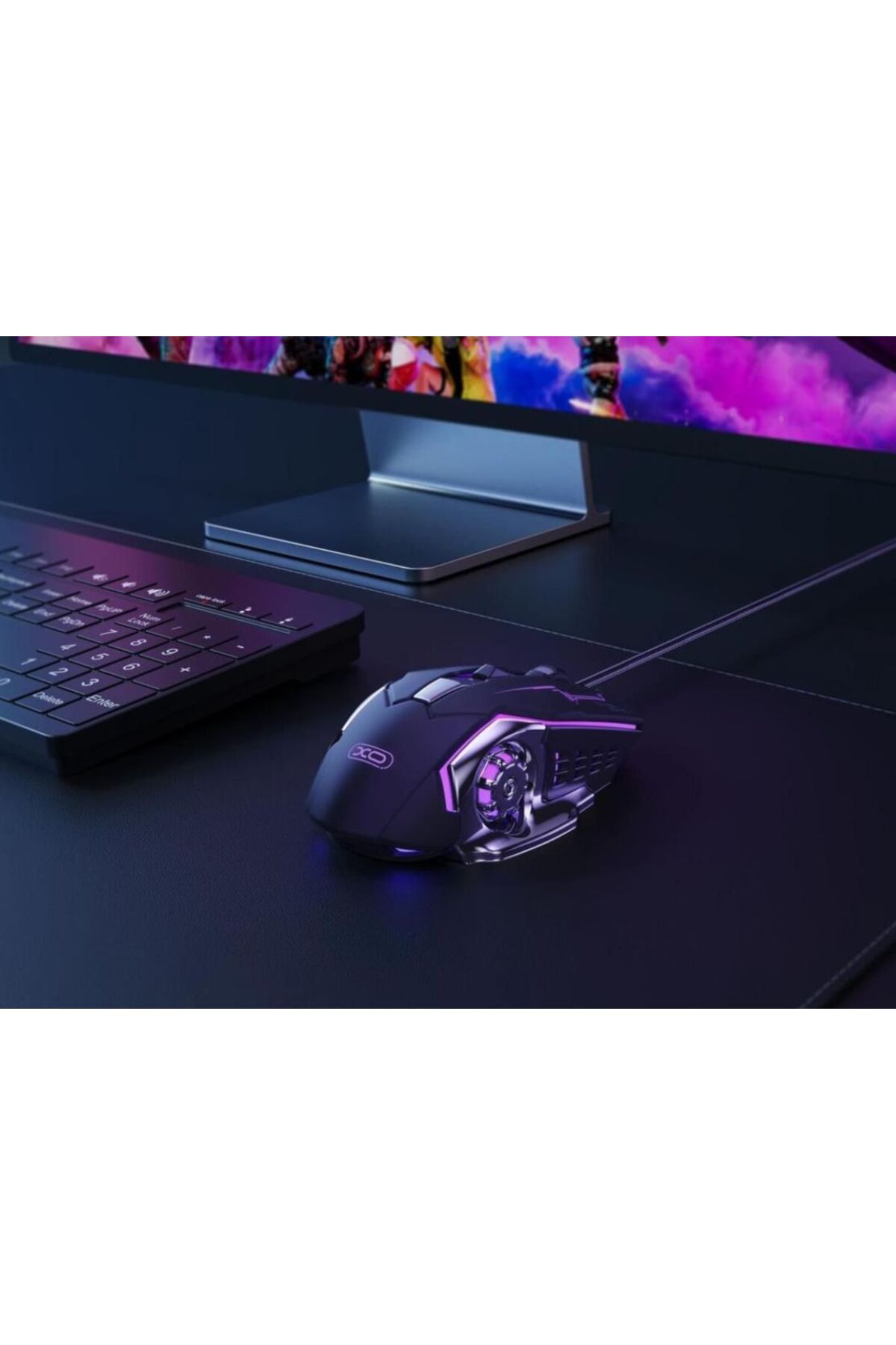 Rgb Işıklı Hassas Dpi Ayarlı Mekanik Hisli Hasır Kablolu Profesyonel Gamer Oyuncu Mouse