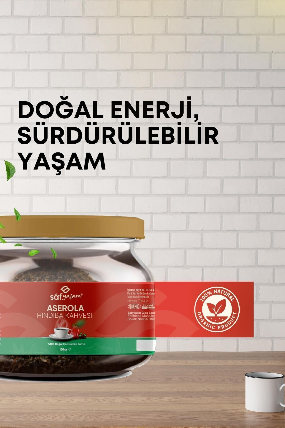 Hindiba Kahvesi Aserola Özlü Zayıflama Diyet Detox Kahve 1 Aylık (60 KULLANİM) Net 150gr