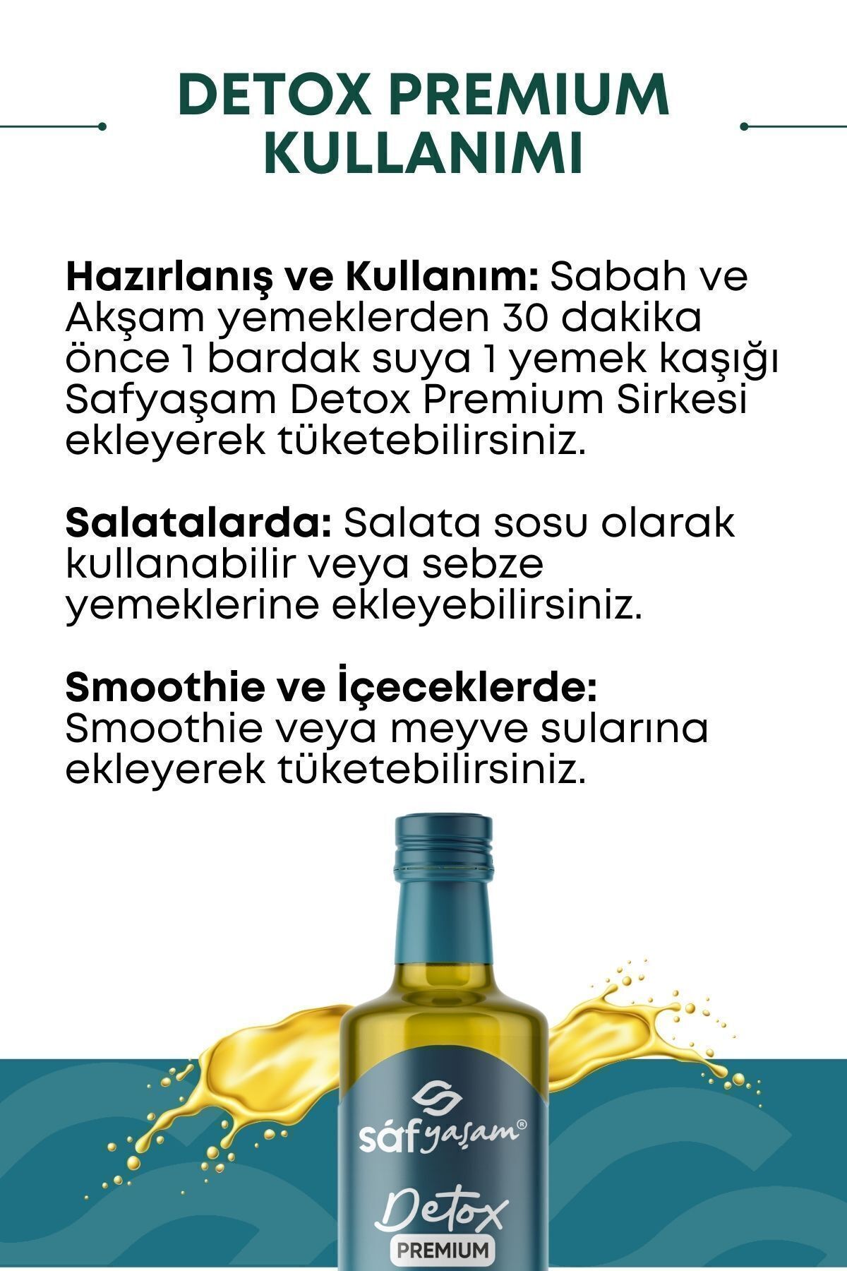 Detox Premium Kilo Vermeye Ödem Atmaya Yardımcı Mix Detox Sirkesi,suyu 250ml