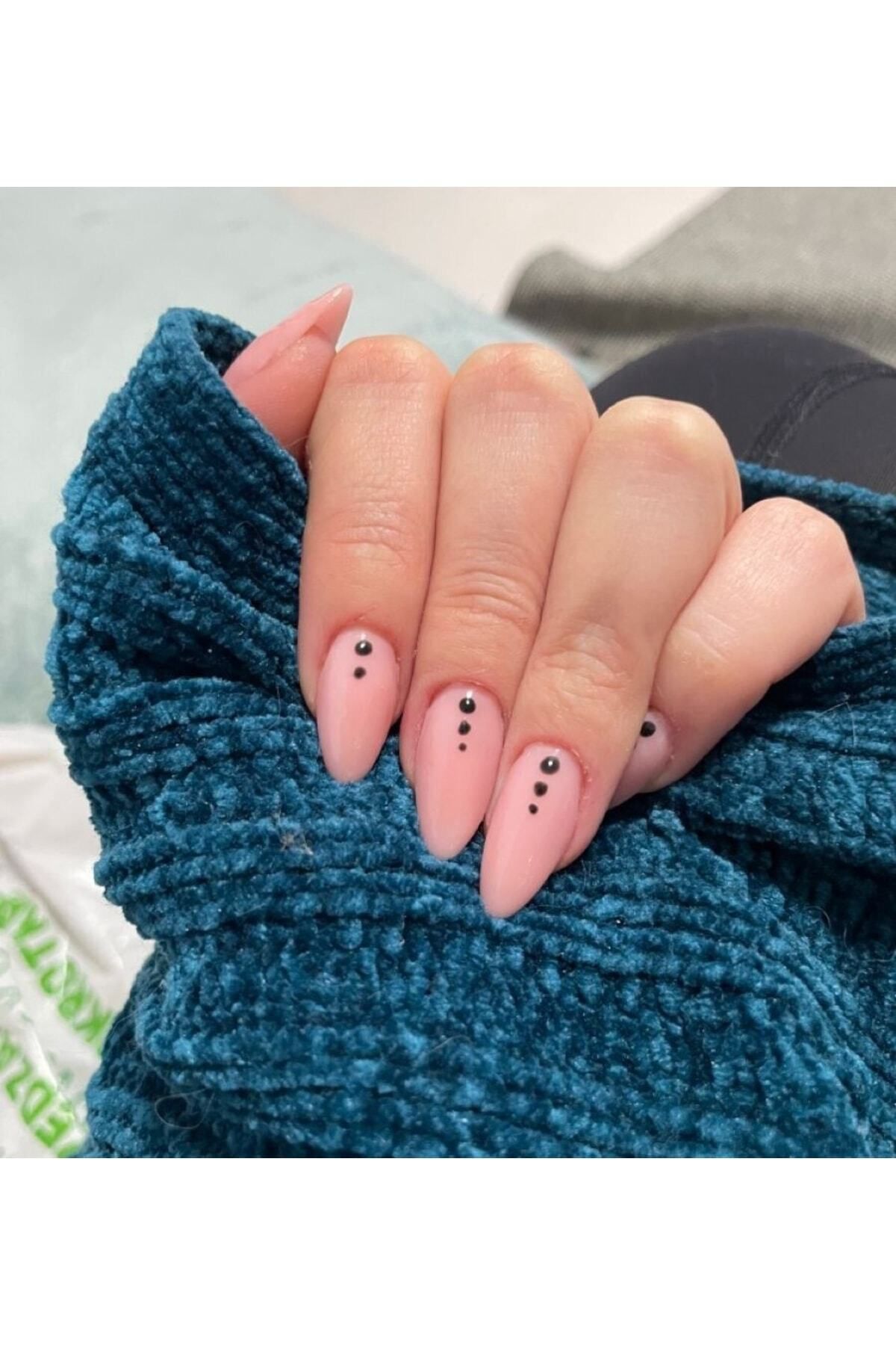 RubaTrend Nail Art NoktalıPudra Badem Takma T...