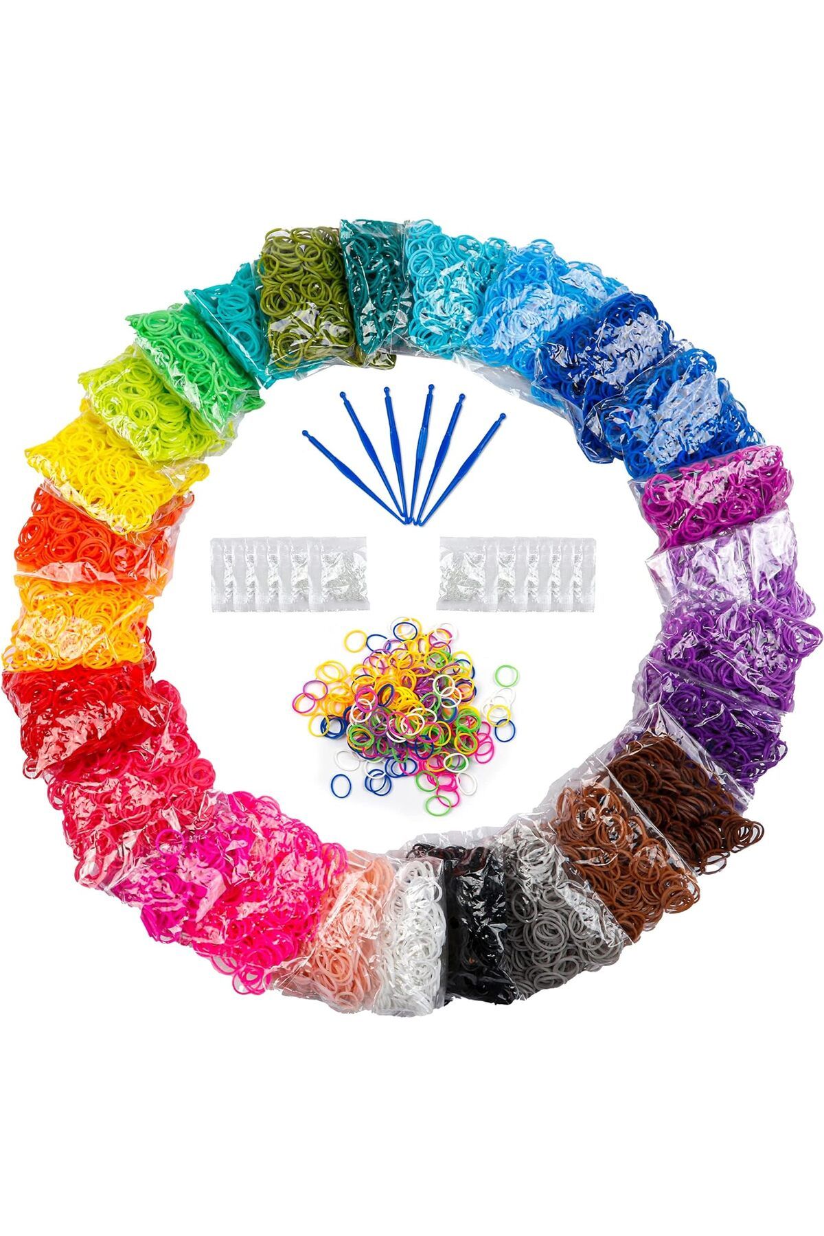 Yenigeldi 4 Paket Loom BandBileklik Yapma Set...