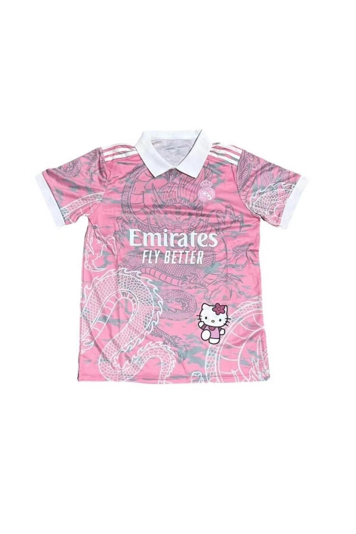 Touz Moda Pembe Kitty MadridDragon Jersey Siy...