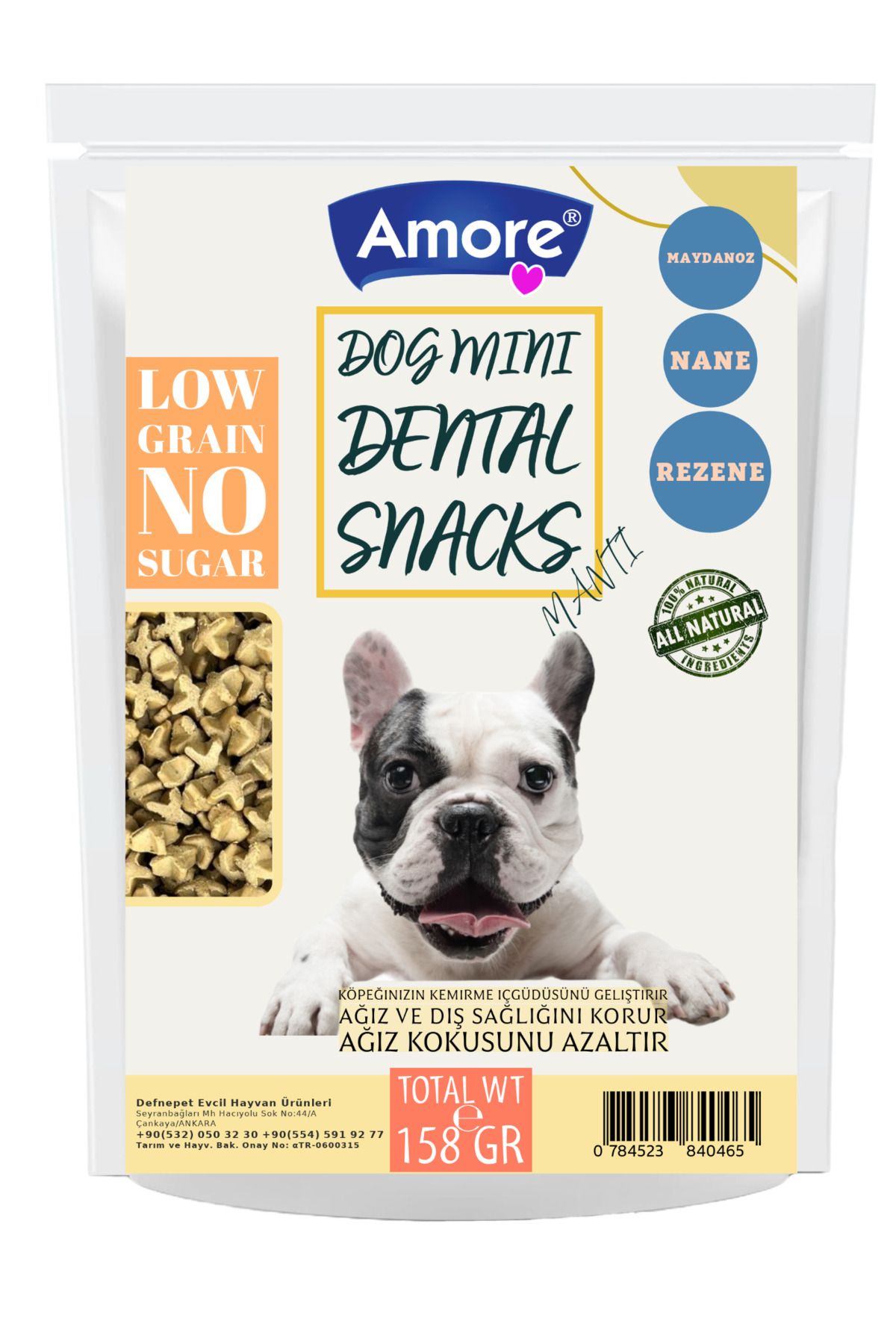 AMORE Mantı Dog Mini DentalSnacks Köpek Ödülü...