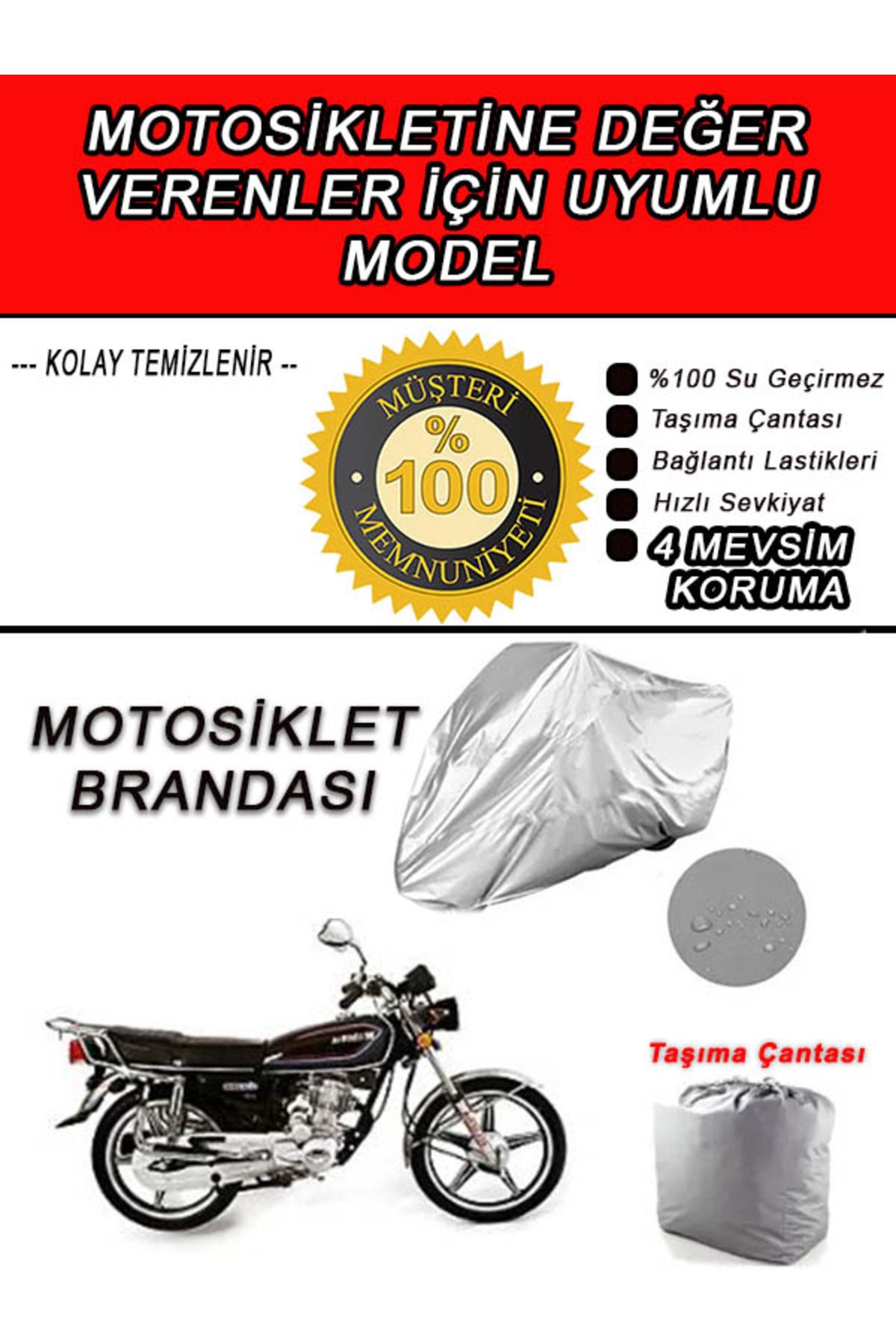 BELDERIA BD125-Uyumlu Motosiklet Brandası-Miflonlu,Kaliteli