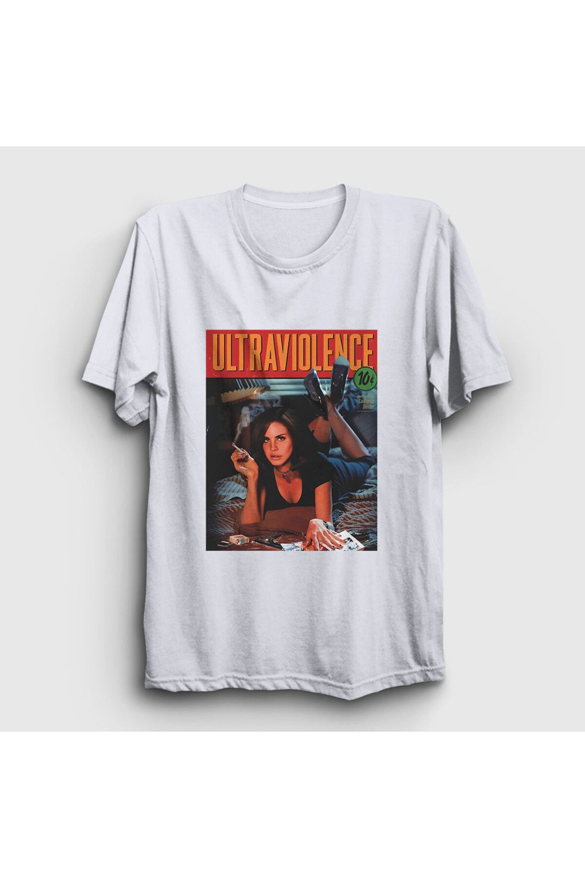 Presmono Unisex Beyaz PulpFiction Lana Del Re...