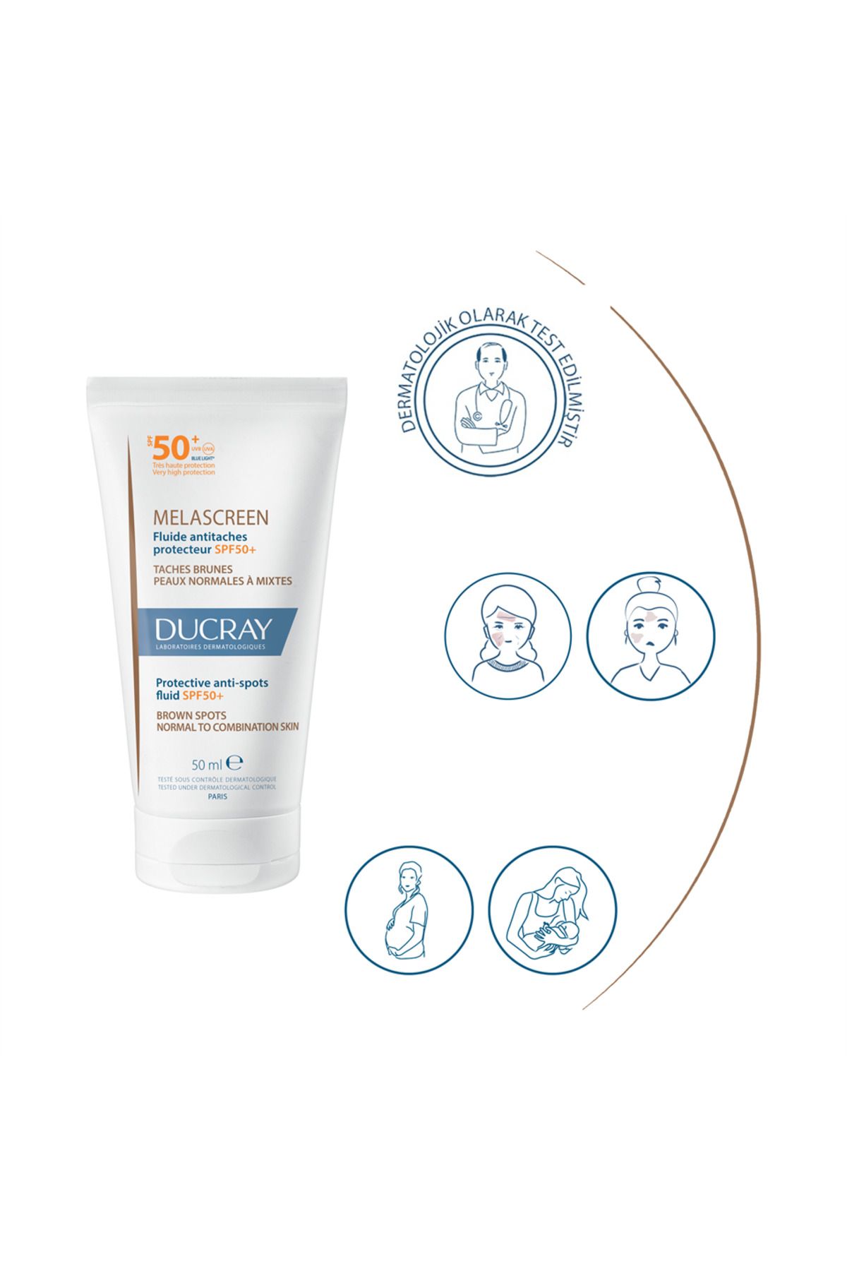 Melascreen Spf 50+ Lekeye Eğilimli Ciltler İçin Güneş Kremi 50 ml