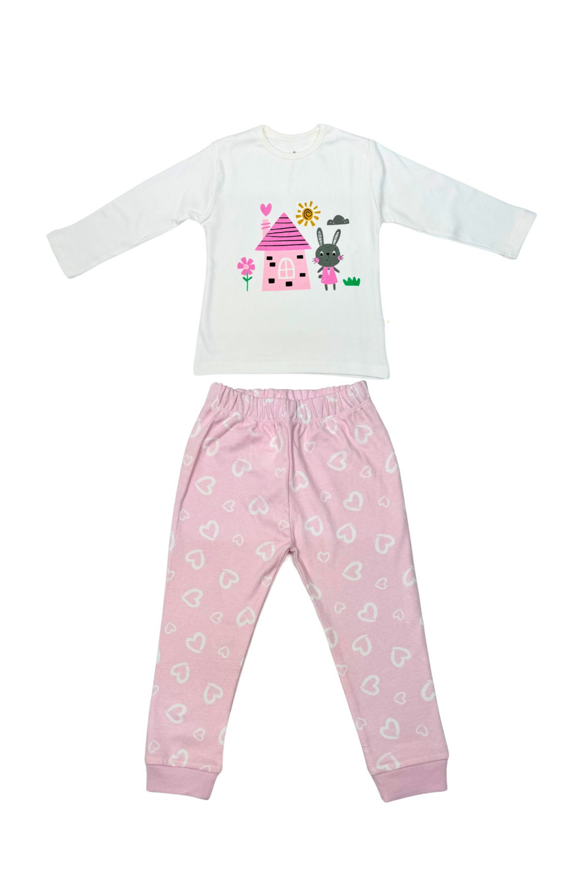 Çocuk Pijama 1-5 Yaş Tavşan Desen