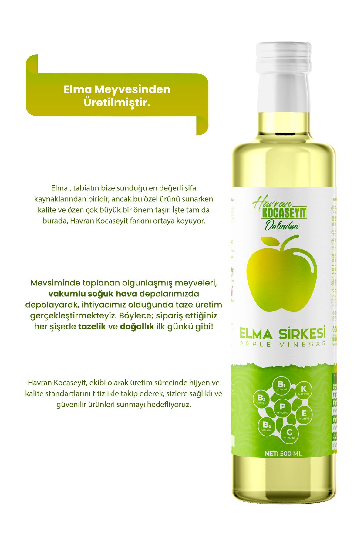 Elma Sirkesi 500 ml