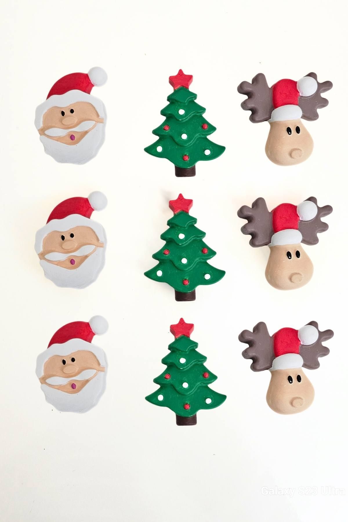 Eğitici Etkinlik Yılbaşı-Noel-Christmas 3'lü Set 2 Boyutlu 8 cm